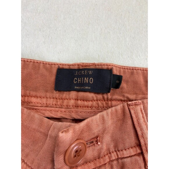 EUC J.Crew Chino Pants Womens Size 8 Burnt Orange Rust Earth Casual Fall Cotton - Picture 3 of 11